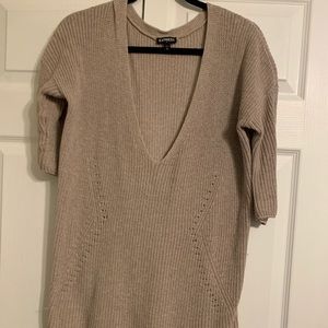 Tan express sweater top